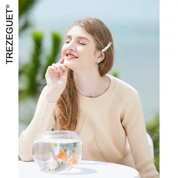 

Rabbit Hair Sweater 2020 Autumn Women's New Round Neck Slim Version Of The Solid Color Long-sleeved Sweater Women Pullover