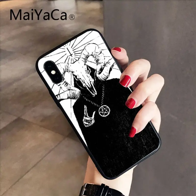 MaiYaCa дьявол, сатана высокое качество чехол для iPhone X XS MAX, 6, 6 S, 7, 7 plus, 8, 8 Plus, 5 5S XR 10 Чехол