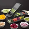 Multifunctional Vegetable Cutter Fruit Slicer Grater Shredders Drain Basket Slicers 8 In 1 Gadgets Kitchen Accessories ► Photo 2/6