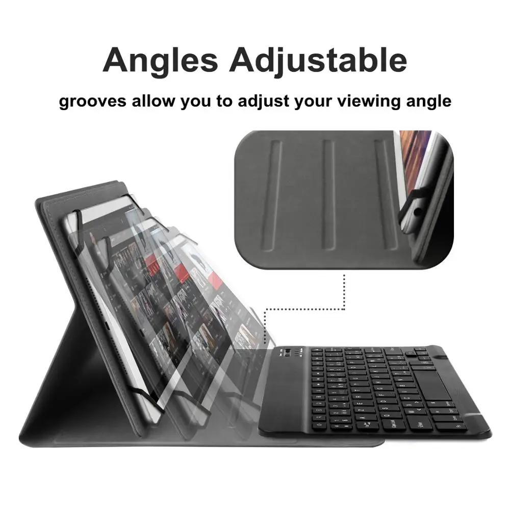  Bluetooth Backlit Keyboard Case for Samsung Galaxy Note 10.1 Tab S Tab A 10.1