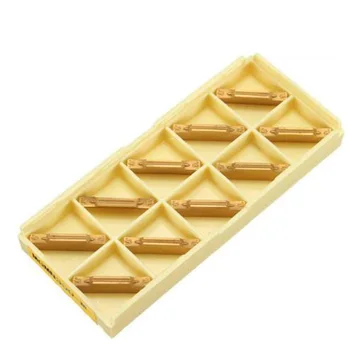 

10pcs Carbide Inserts 3mm For MGEHR/MGIVR Tool Cutting Aluminum Alloy Gold