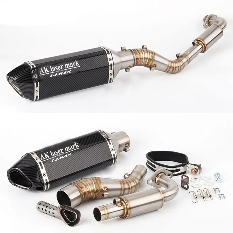 Для мотоцикла Yamaha NMAX 125 155 2015 2016 Ak + Nmax глушитель выхлопной трубы Модифицированная