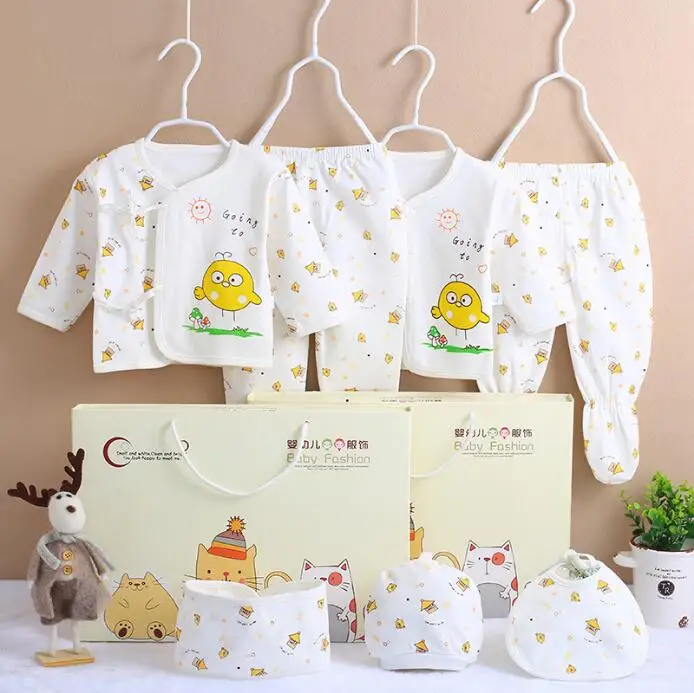 0-3M Newborn Clothing Sets for Baby Girls Boys Clothes Suits Cotton OUTFITS 7pcs/set MORE 20 STYLES - Цвет: CJM036Y