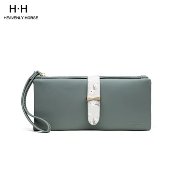 

Fashion Women Long Wallets Cash Coin Zipper Pursh PU Leather Organzier Female Vintage Summer Girl Wallet