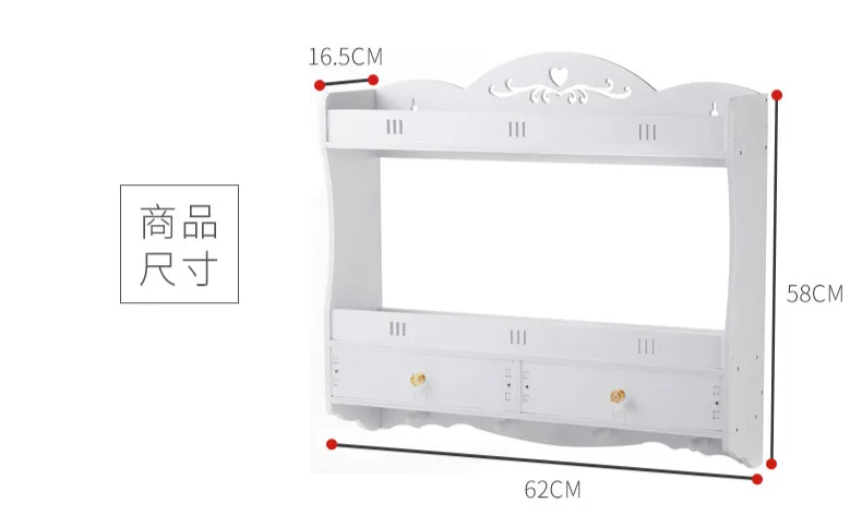 Настенная полка настенный подвесной шкаф декоративная деревянная рама штамповка Съемная спальня кухня ванная комната стеллаж для хранения mx12111748