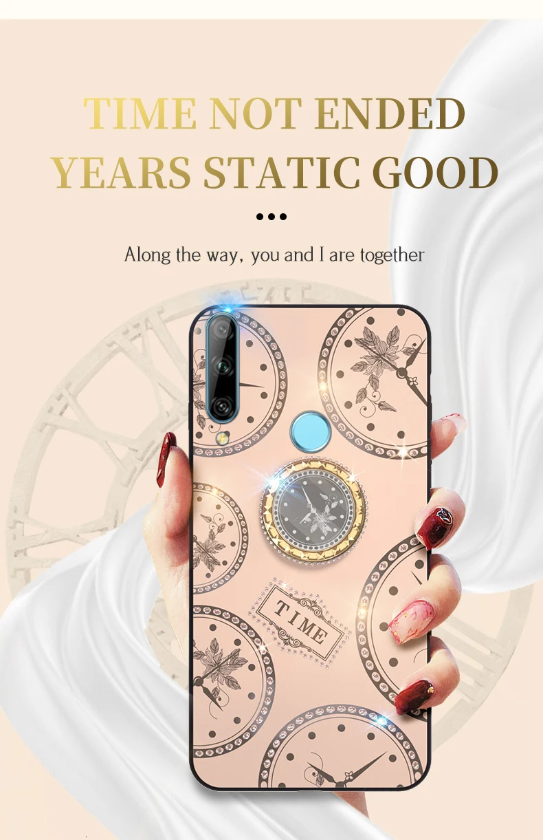 Стеклянный ТПУ чехол для huawei P20 Pro P30 Lite Honor 20 20s 7c 8X 9x Play 3 mate 30 20 2x профессиональные часы, чехол, кольцо, держатель, ремешок