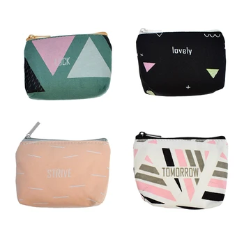 

Women Girls Canvas Fashion Coin Purse Zipper Change Pouch Mini Wallet Bag Change Pouch Key Card Holder for Women and Girls