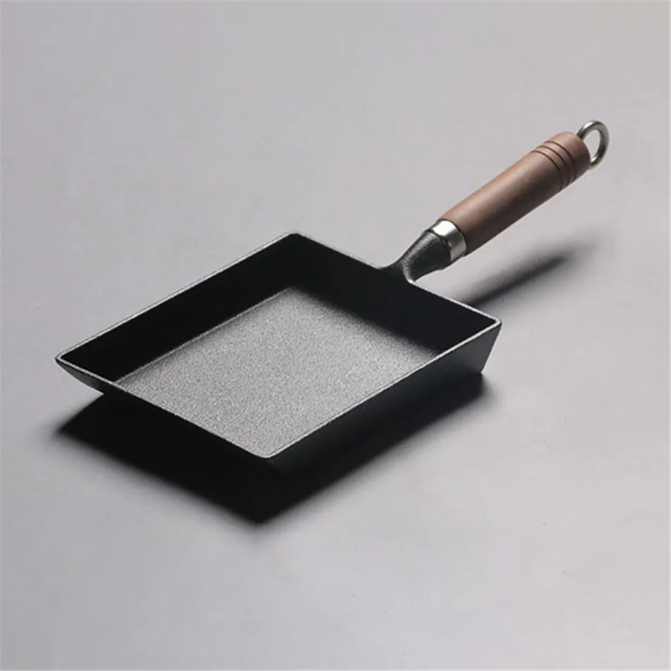 Thickened Japanese Omelette Pan/Egg Pan Non-stick Rectangle Mini Frying Pan Cast Iron Pan SEAAN