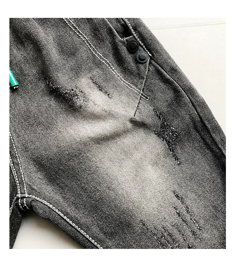 Childrenswear BOY'S Denim Trousers Summer Wear New Style CHILDREN'S Calf-length Pants Big Boy Korean-style Shorts