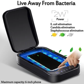 

5V UV Phone Sterilizer Box Jewelry Phone Toothbrush Cleaner Disinfector Personal Sanitizer Mouth Mask Disinfection Cabinet