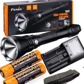 

Fenix TK47 1300 Lumen 2300 feet beam LED Flashlight with 2 X Fenix ARB-L18-3500 battery and ARE-A2 charger