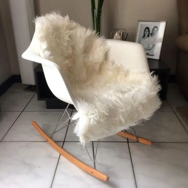 Мех Искусственная овчина ковер с длинным ворсом чехол на стул сидение Коврик Гостиная спальня ковры кожа мех простые пушистые коврики искусственный коврик