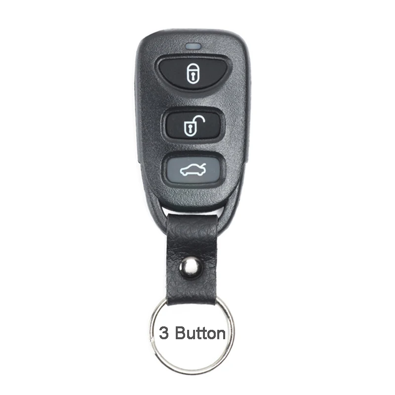 Keyecu оболочки iPad 2/3 кнопки чехол для дистанционного ключа от машины крышка для hyundai Tucson акцент Santa Fe 2005 2006 2007 2008 2009 - Количество кнопок: 3 Buttons