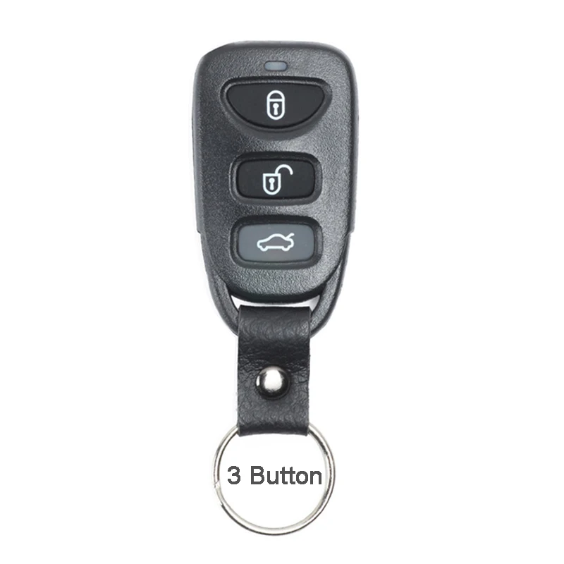 3 Buttons Keyecu оболочки iPad 2/3 кнопки чехол для дистанционного ключа от машины крышка для hyundai Tucson акцент Santa Fe 2005 2006 2007 2008 2009 - Количество кнопок: 3 Buttons