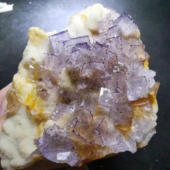 

168.2gNatural rare purple fluorite mineral specimen stone and CRYSTAL HEALING CRYSTAL QUARTZ GEM