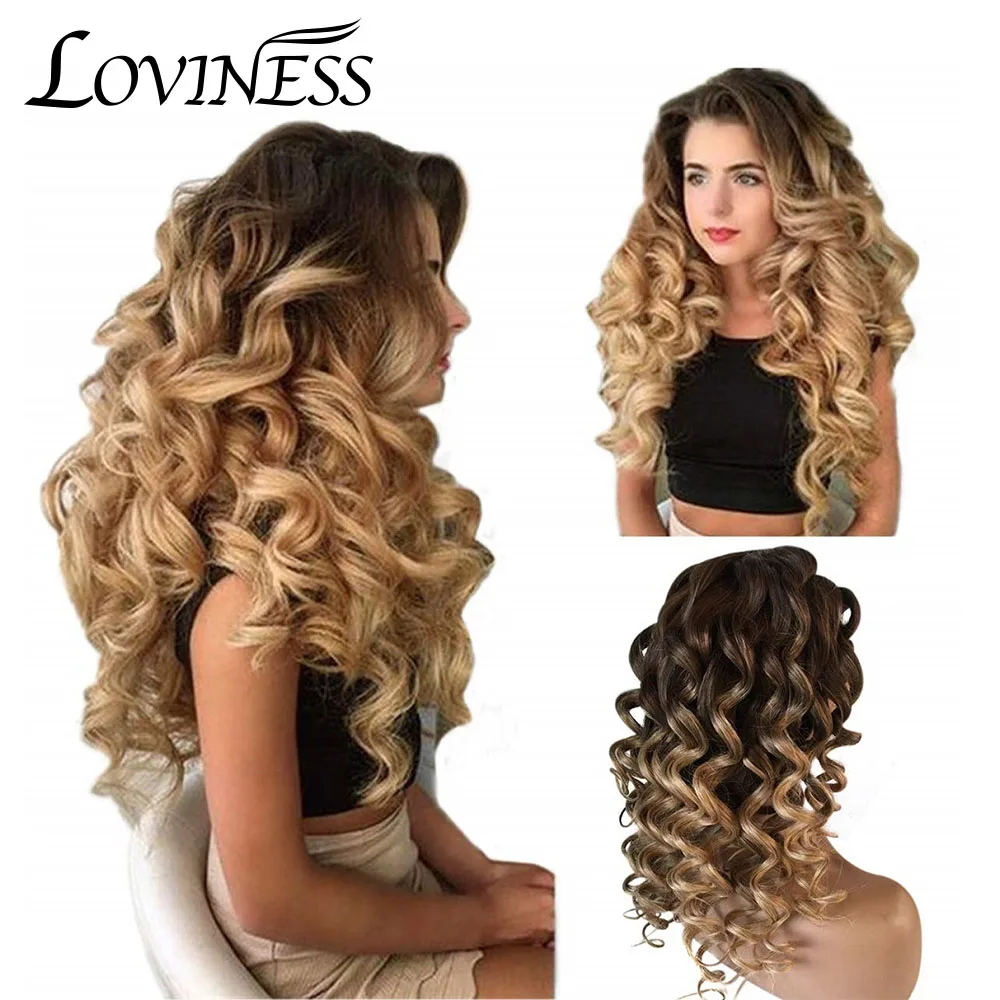 Loviness 13*6 длинные волнистые человеческие волосы парик фронта шнурка бразильский
