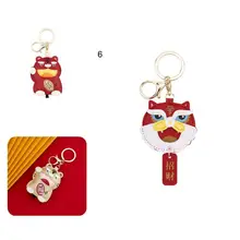 

Keyring Pendant Useful Bag Decor Electroplating Traditional Style Tiger Keychain for Kids Keyring Holder Keychain