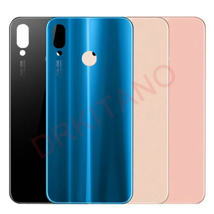 Стеклянная Крышка батарейного отсека + объектив камеры для Huawei P20 Lite NOVA 3E задняя