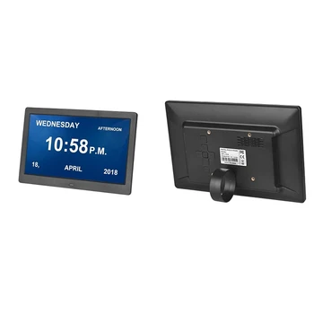 

10 Inch Digital Alarm & Photo Frame LED Sn Simple Eletronic Photo Album Support Clock/Calendar/Time Setting/Music/Photo/Vide