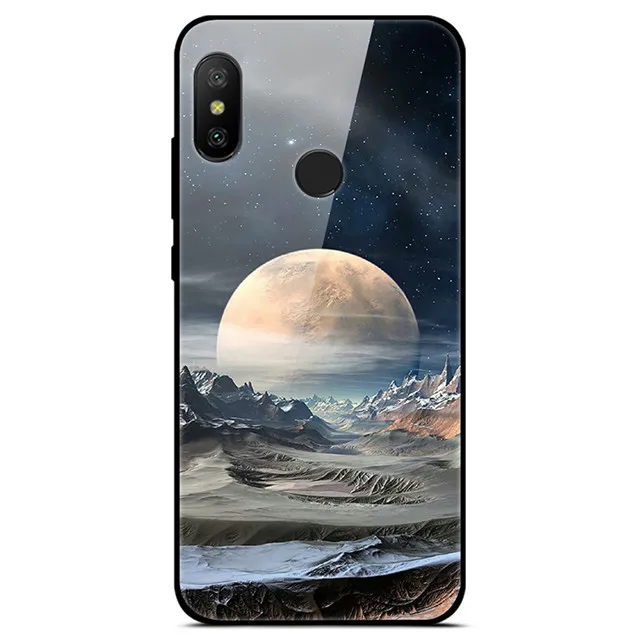 19 Для Xiaomi mi AA2 LITE чехол Чехол с узорами, стеклянная задняя крышка, чехол для телефона для Xio mi A2 LITE A2, силиконовый бампер, Coque pop чехол s - Цвет: 19