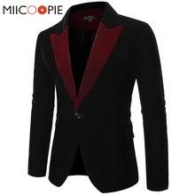 Мужская одежда повседневный мужской костюм, блейзер Masculino Slim Fit на одной пуговице формальный сценический Свадебный костюм блейзеры костюмы куртка плюс размер