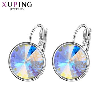 

Xuping Stylish Elegant Shinning Hoops Earrings Crystals from Swarovski Anniversary Party Gift for Women Girls M99-20641