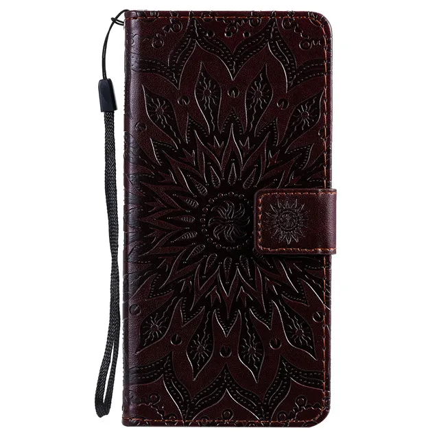 Huawei Y3 Y5 Y7 Prime чехол для Fundas huawei P SMAT Z P20 Pro mate 30 Lite солнечные чехлы для телефонов с изображением цветов - Цвет: Brown