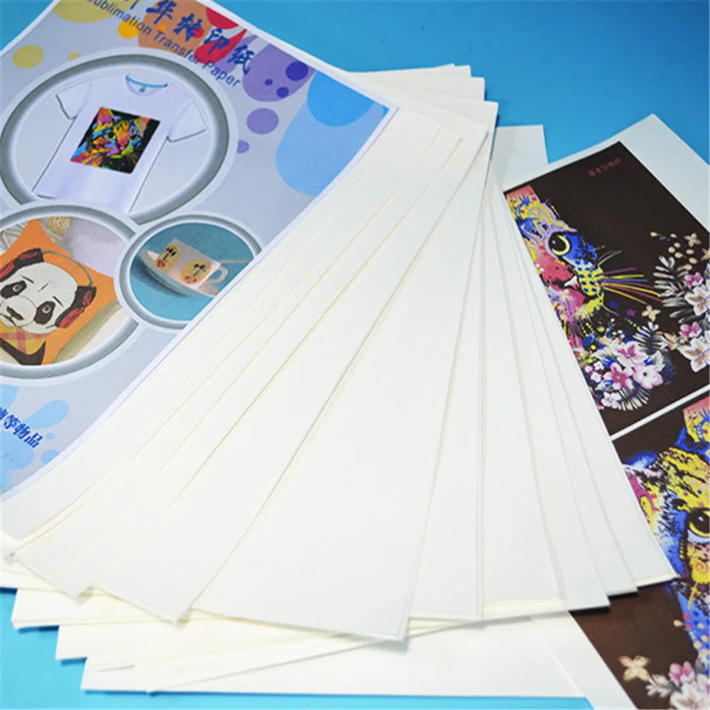 Papel de transferencia por sublimación A4 para hacer tazas y telas, fácil transferencia