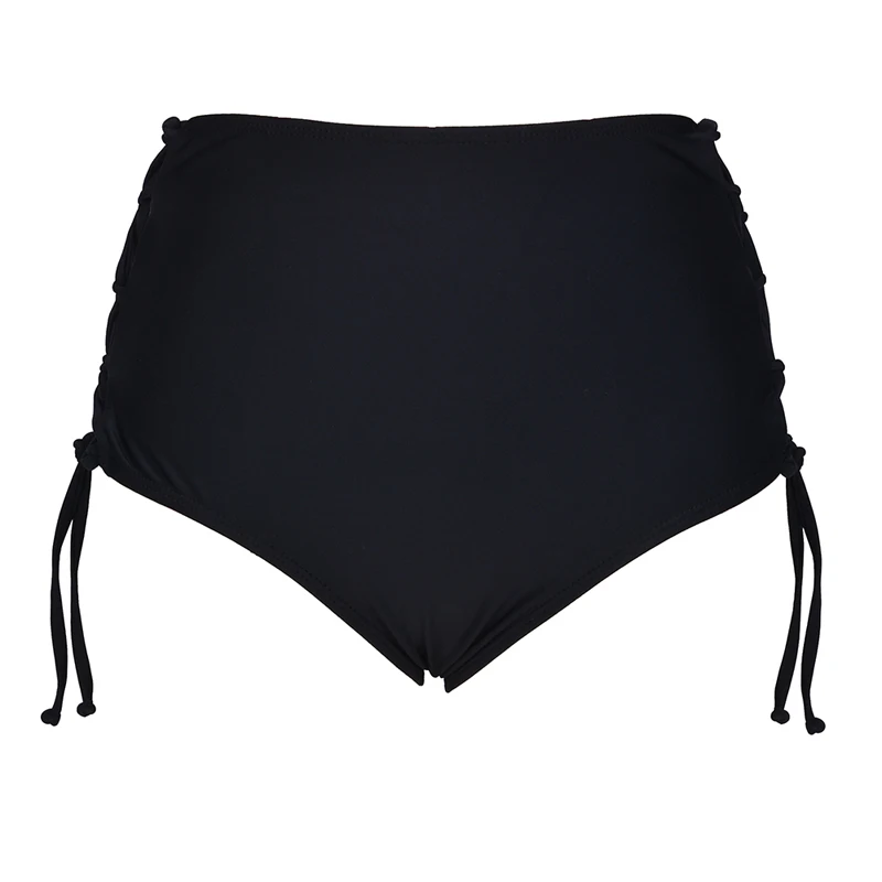 Vertvie Summer Women Bikini Bottoms Full Coverage Swim Briefs Sexy Bandage Bathing Suit Hollow Out Swimming Trunks Beach