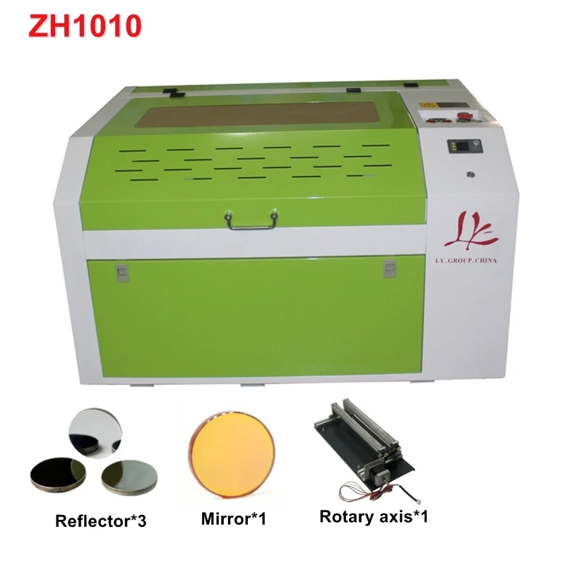 LY 6040 4060 CO2 лазерная гравировальная машина для резки LaserDRW CorelLASER 60 Вт гравер с ЖК-панелью управления и сотовой доской