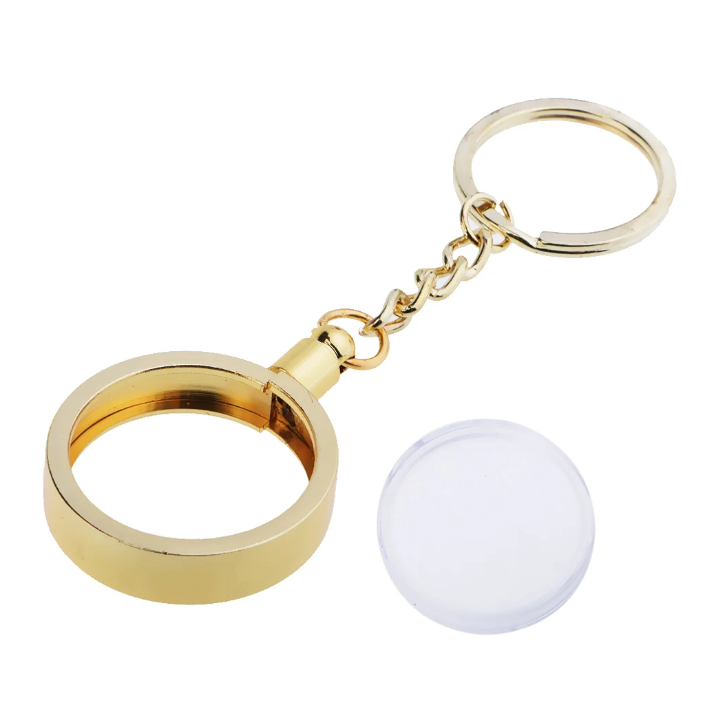 Coin Keyring Pendant Keychain Commemorative Coin Key Ring Creative Gift 27mm