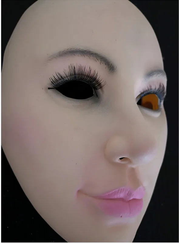 Realistic-Skin- Doll -Mask -Latex- Female- Mask-Cosplay -Crossdress- Shemale -Mask -Lady -Masquerade -Masks- Halloween -Fancy -Dress -Costume