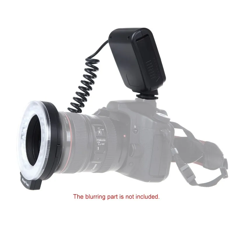 Andoer RF-550D Макро 48 светодиодный кольцевой светильник для цифровой зеркальной камеры Canon Nikon Pentax Olympus sony DSLR ЖК-дисплей Дисплей Мощность Управление