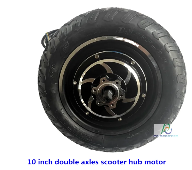 10 inch tyre dual axles brushless scooter hub wheel motor phub10fc