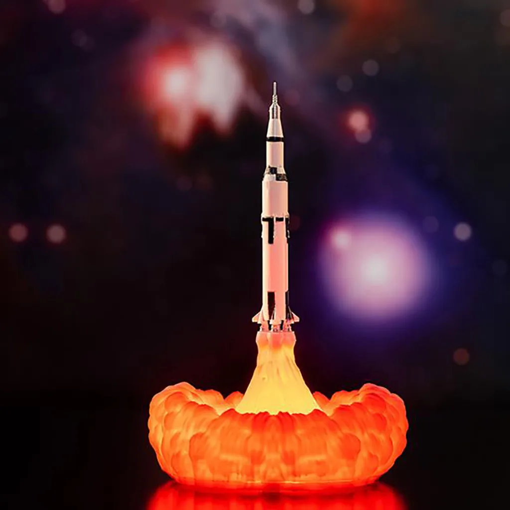 Новинка 2020 ракетный Ночной светильник Прямая поставка Космический Шаттл лампа и
