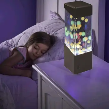 

Jellyfish LED Night Light Electric Magic Animated Jellyfish Reading Modern Changing colorTable Lamp