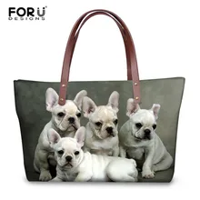 FORUDESIGNS/щенок, собака, кошки, принт с животным узором, женские сумки через плечо, женские сумки на плечо, большие сумки через плечо, Feminina