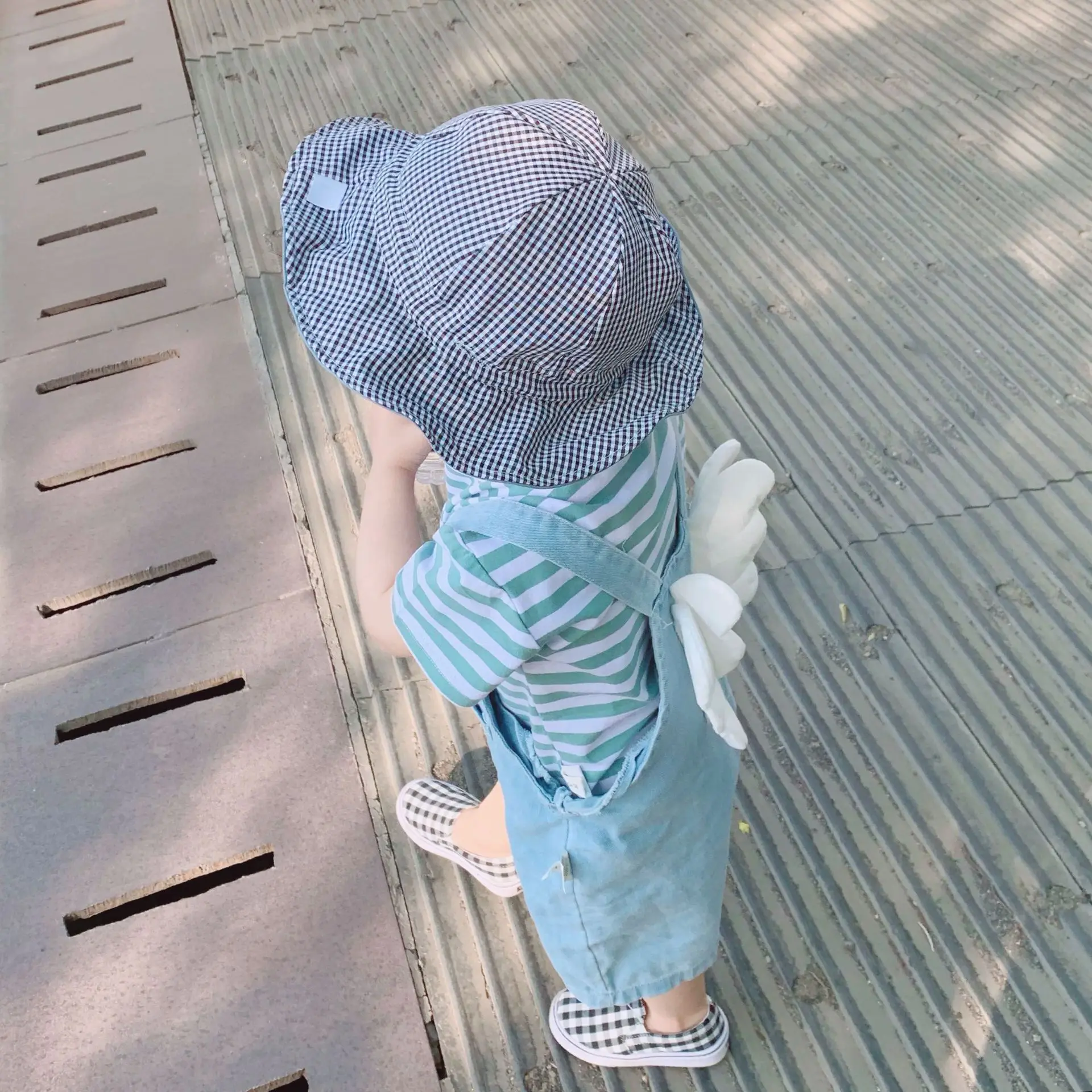 Childrenswear Baby Men And Women Children Angel Wings Soft Baby Cowboy Suspender Pants Dk066