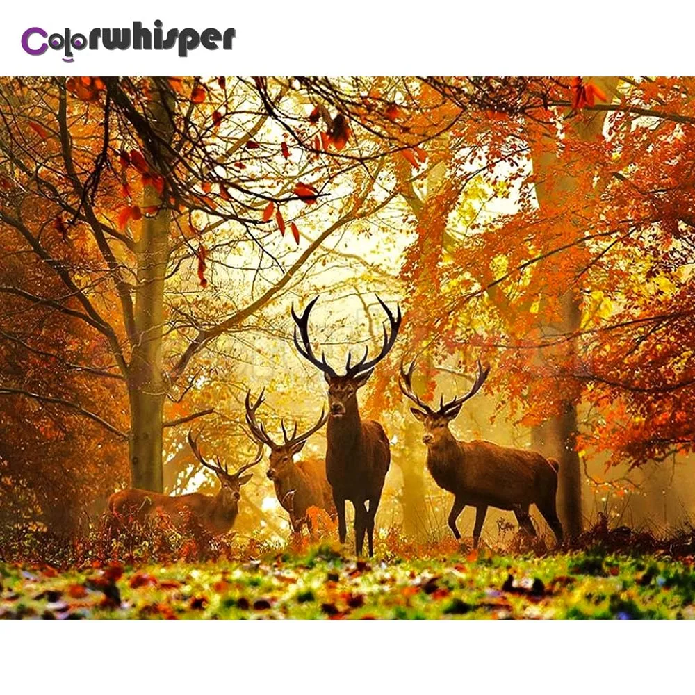 

Diamond Painting Full Square/Round Drill Forest Deer 5D Daimond Painting Embroidery Cross Stitch Mosaic Picture Wall Art Z703