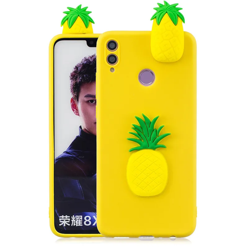 Чехол для Honor 8S силиконовый чехол телефона с 3d изображением милой панды единорога