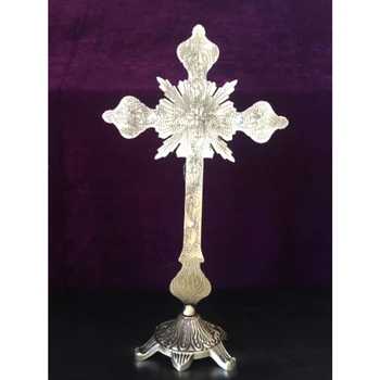 

1 Pcs Jesus Christ Wall Home Office Decoration Crucifix Cross Religious Saint 3D Craft Decor Jesus Christ On The Stand Antique