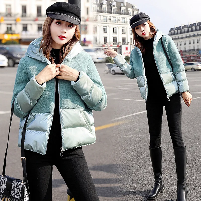 

2019 Winter New Style Asg5871 Korean-style shi yang Gas Still Hooded Short Cotton-padded Clothes Women's