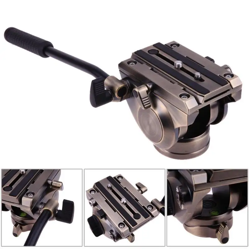 

Professional Tripod Fluid Head with Quick Release Sliding Plate for DSLR Ca
