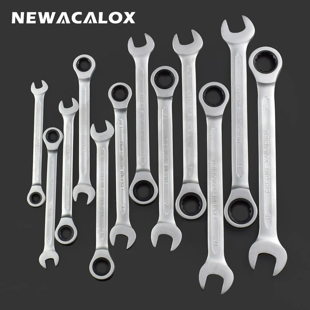 Набор динамометрических гаечных ключей NEWACALOX 12 шт. 8 19 мм универсальный гаечный ключ набор инструментов для