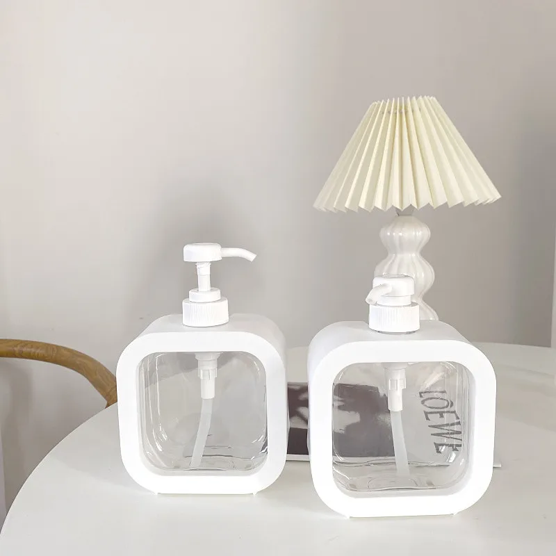 500ml Soap Bottle Bathroom Storage Bottles Shower Refillable Plastic