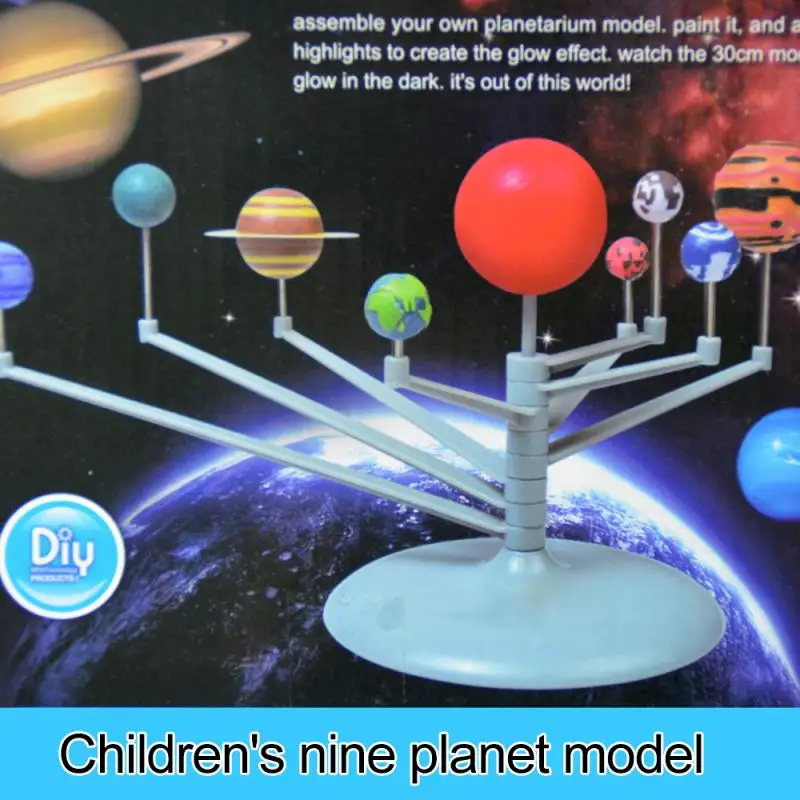 Sistema solar planetario Modelo Ciencia astronomía construir Pintura Artesanía Regalo Juguete 