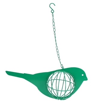 

Creative Openable Mesh Ball Bird Fat Food Holder Bird Feeder Hanging Pendant Metal Suet Cage Bird Feeder Indoor Outdoor Food Cag