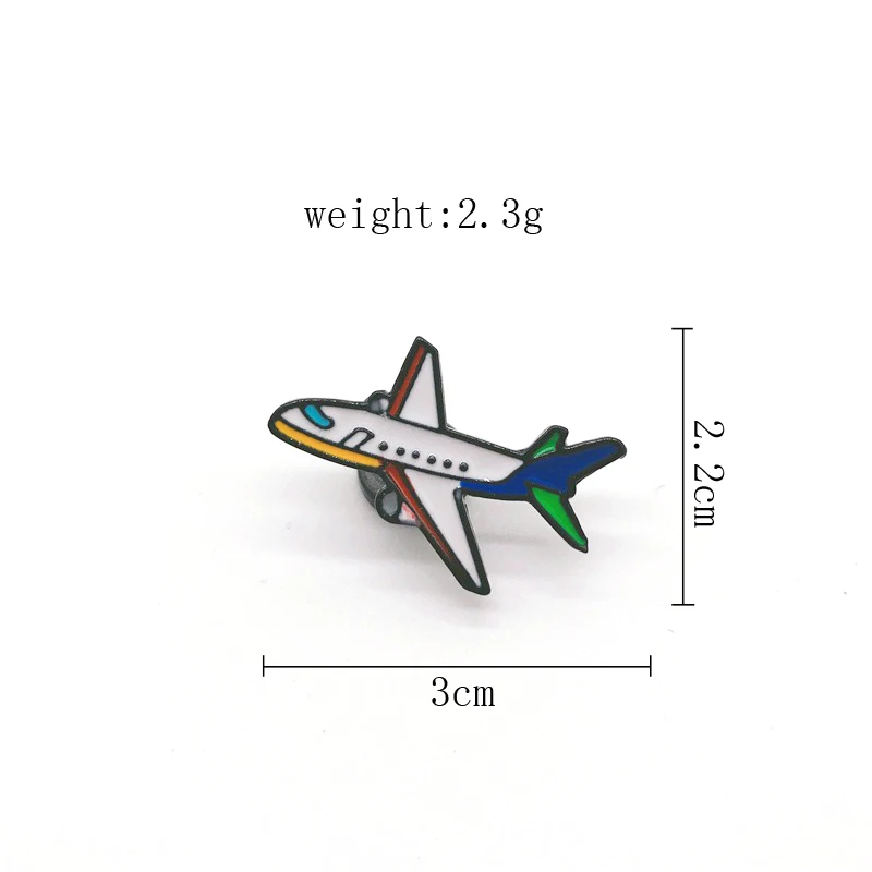 Air Plane Brooches Enamel Lapel Pins jewelry gift for Couple enamel pins pin brooches clothing brooch enamel brooches art brooches acrylic brooches metal brooches
