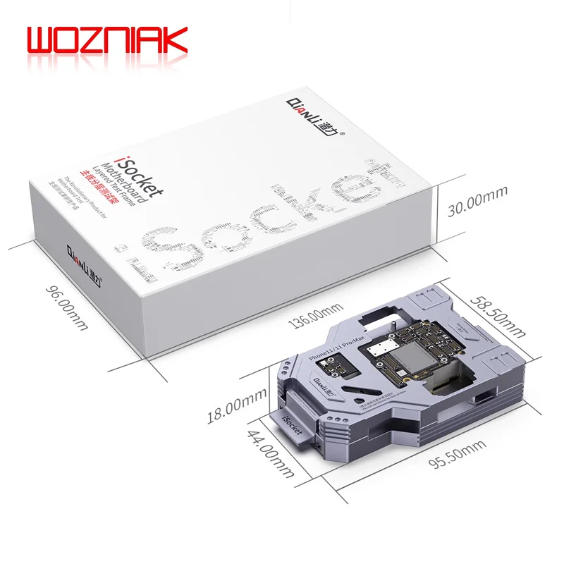 WOZNIAK QIANLI iSocket для iPhone x xs/xs max материнская плата тестовая арматура IPHONEX двухслойная