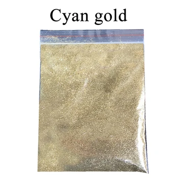 

Cyan Gold Glitter Powder Coating Acrylic Paint Pigment for Nail Decoration Automotive Arts Crafts 50g Mica Giltter Pearl Powder
